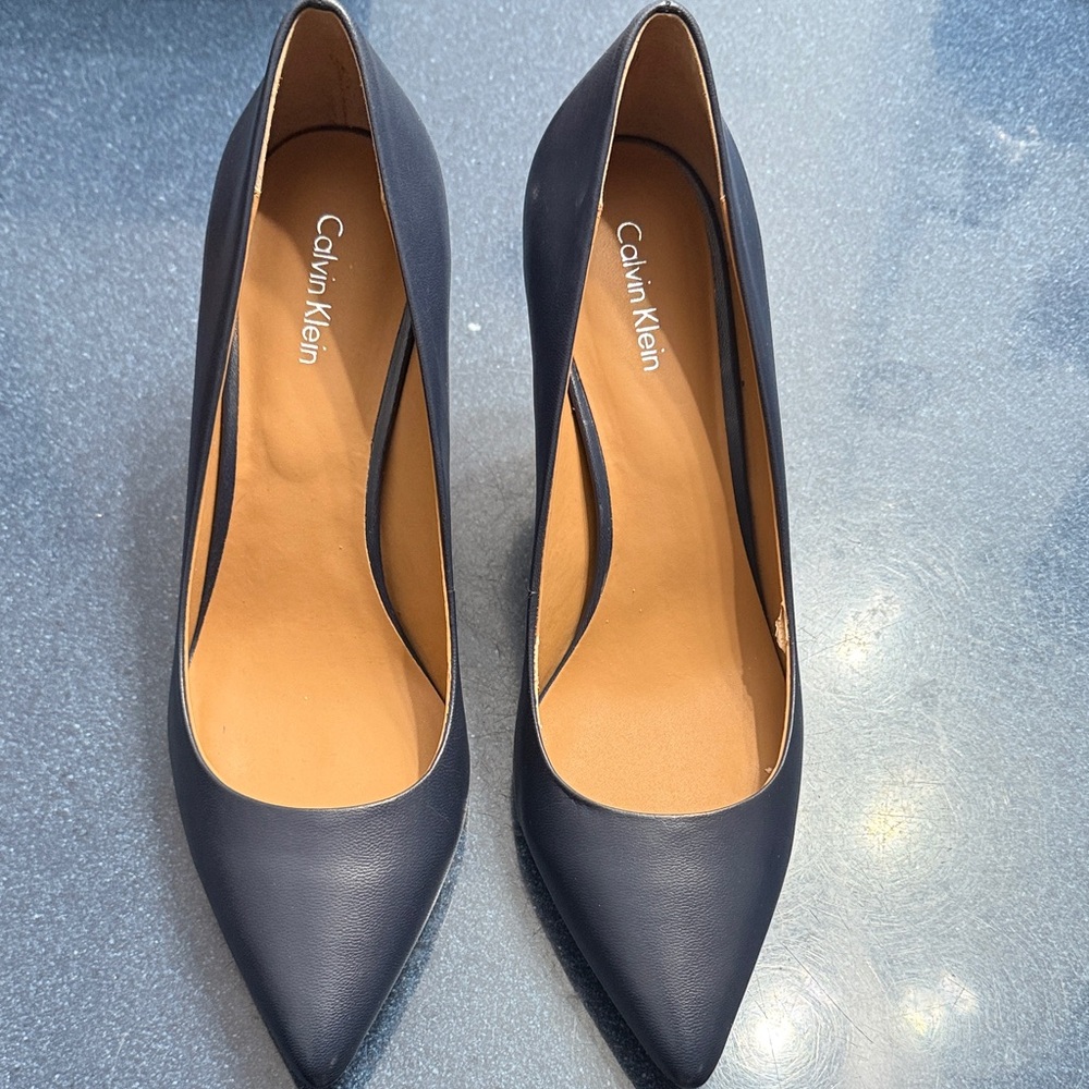 Calvin Klein Dark Blue Pointed Heels